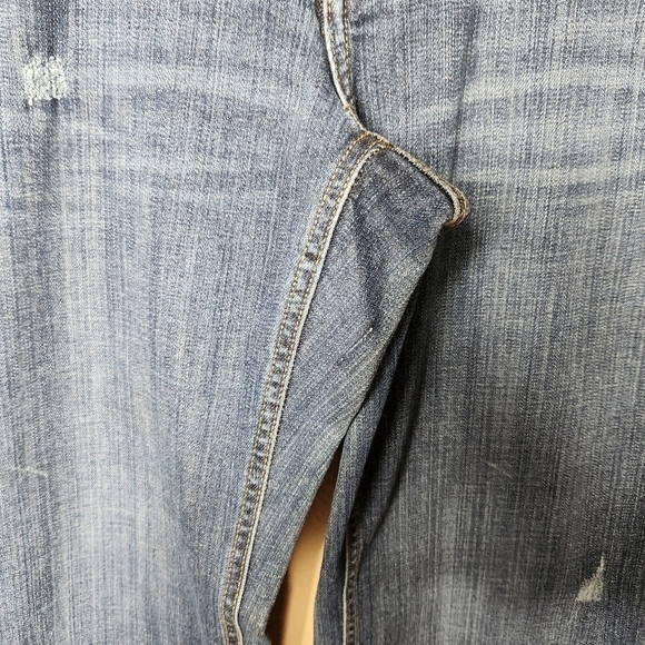 Lands End Womens Low Rise Fit & Flare Dark Wash Jeans-Size 33 - Picture 3 of 12